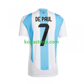 Billiga Fotbollströjor Argentina De Paul 7 Copa America Hemma tröja 2024 Kortärmad